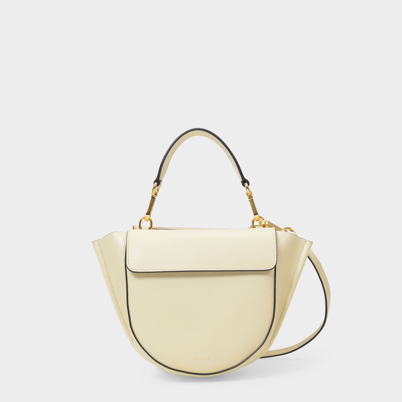 Hortensia Mini Bag in Beige Leather